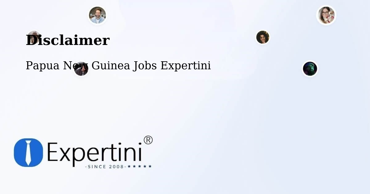 Disclaimer – Arawa - Papua New Guinea Jobs Expertini